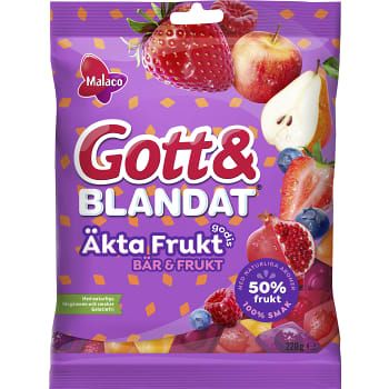 Malaco Gott & Blandat Original Fruit Candy Berries & Fruit 220g